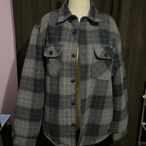 Men's Gray Plaid Jacket
